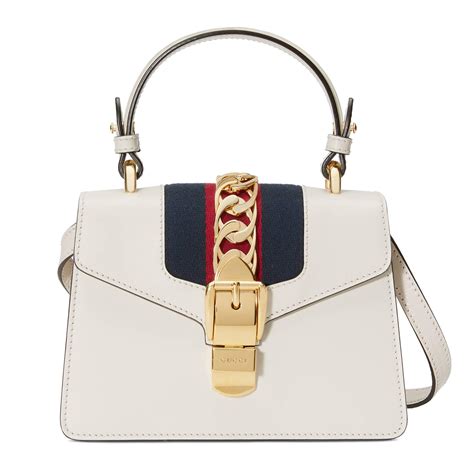 gucci white sylvie bag|gucci sylvie small bag.